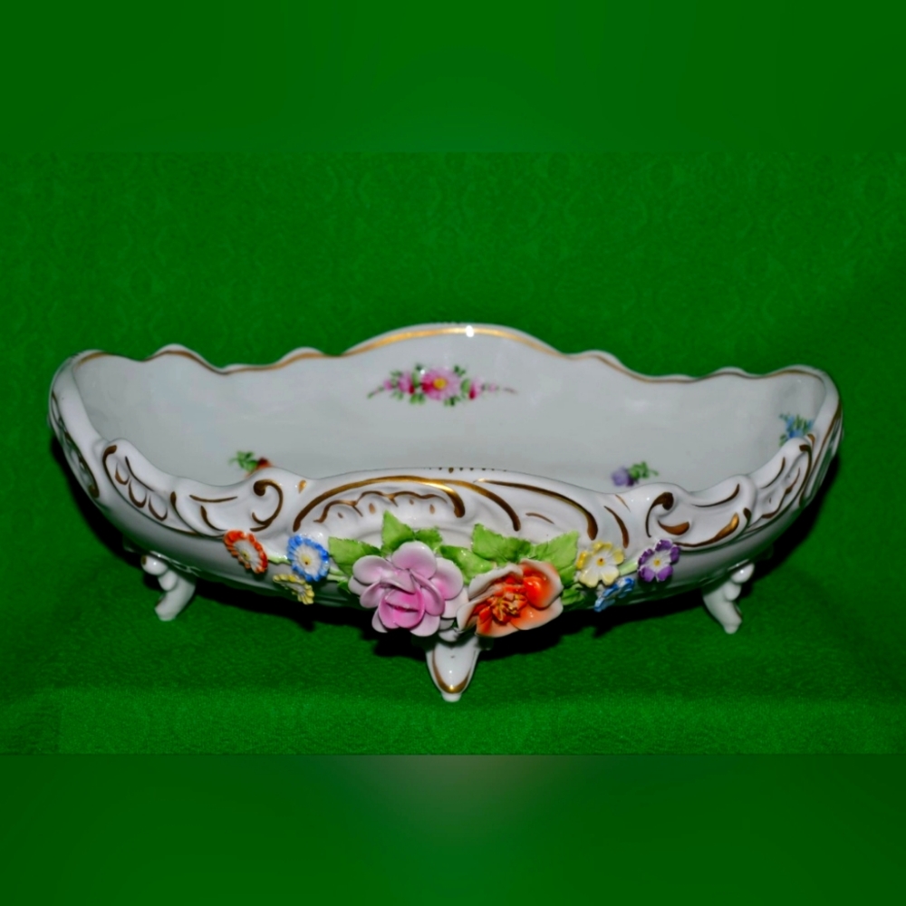 Vintage Porcelain bowl Vase PMP Porcelain manufactory PLAUE East Germany Thuring